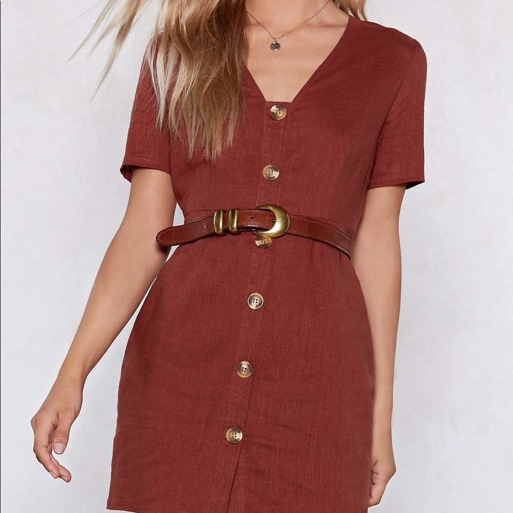 NWT Nasty Gal Button Up Dress